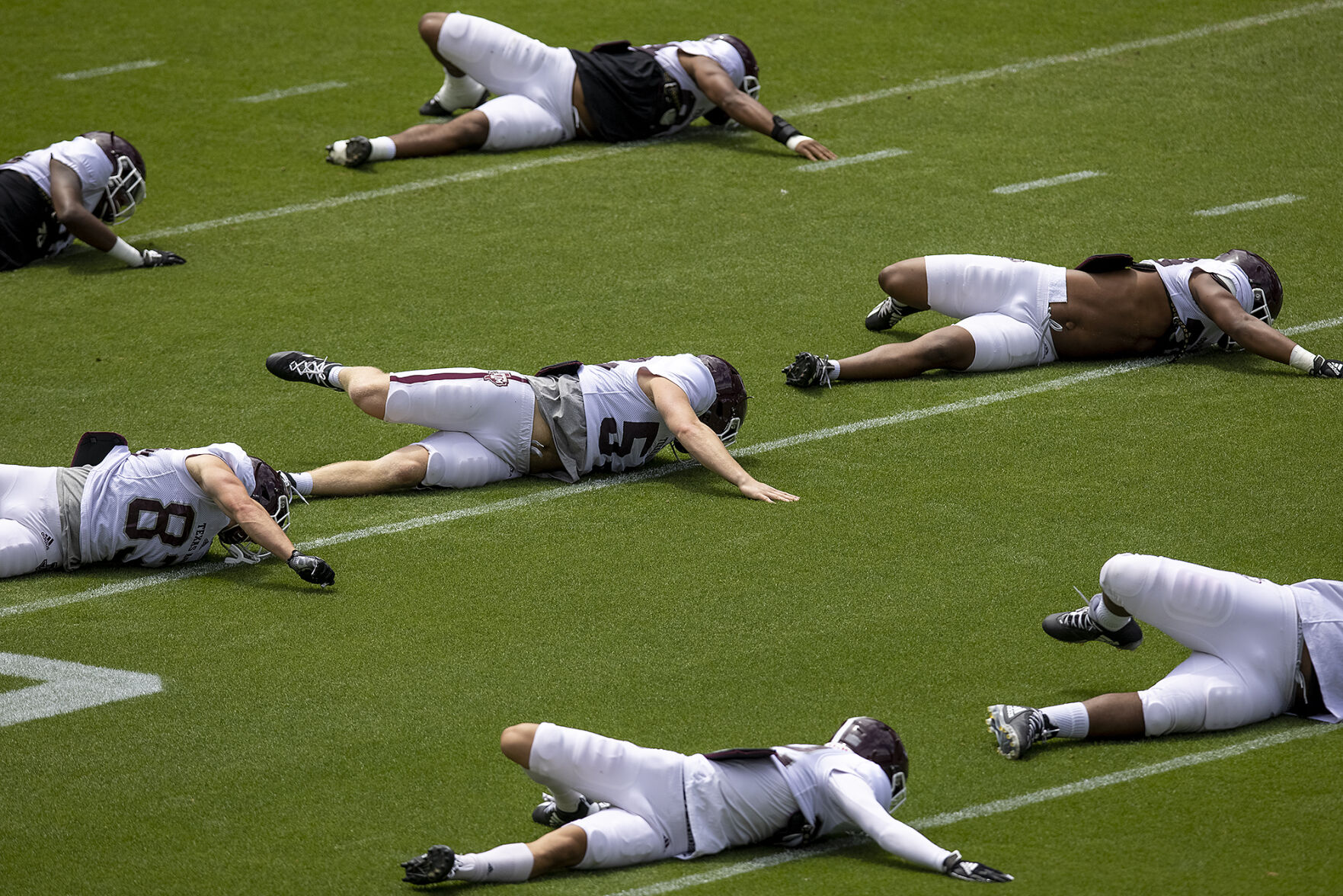 Spring football practice